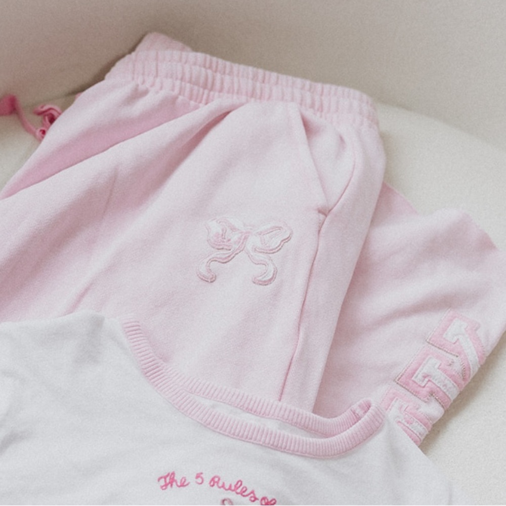 Victoria’s Secret Pink x Love Shack Fancy Logo Sweat Pants